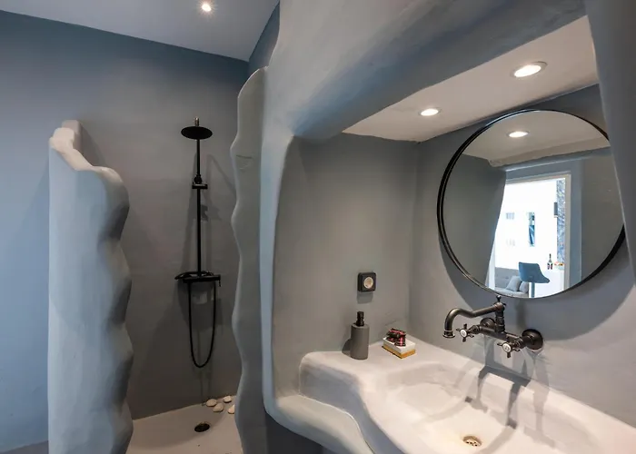 아파트 Pfx Mykonos Deluxe 3 Brms With Sauna By μρs *