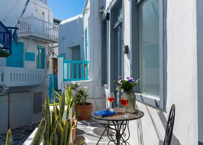 Pfx Mykonos Deluxe 3 Brms With Sauna By μρs 아파트